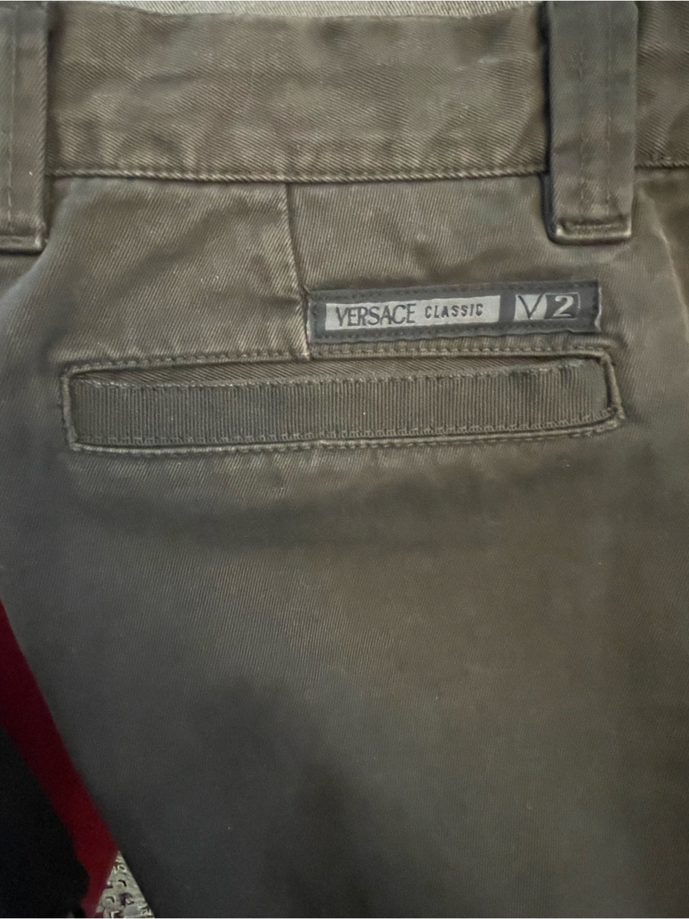 Versace Men's Dark Brown Chino Pants